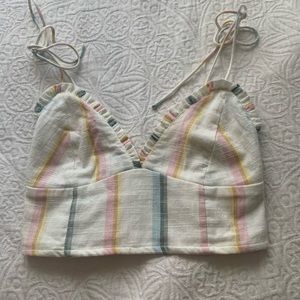 Billabong linen crop top